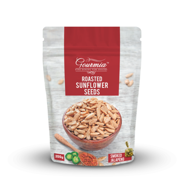 Gourmia Roasted Sunflower Seeds Smoked Jalapeno 200g